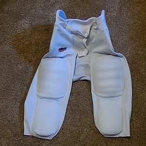 White Schutt Adult Medium Football Girdle Full Pads Built In